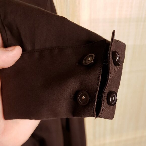 Chico's Womens Brown Button Down Shirt Medium - Picture 5 of 7